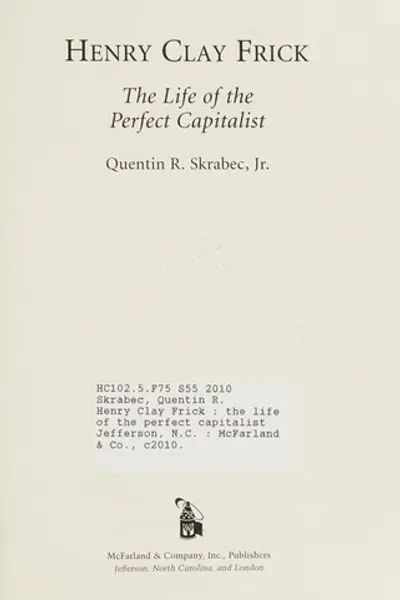 Cover of Henry Clay Frick
