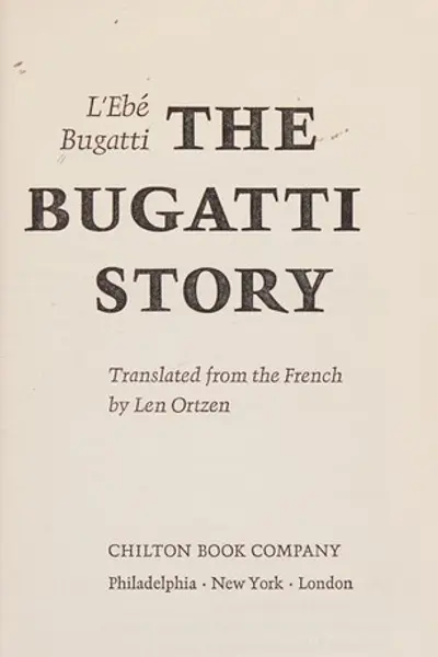Cover of The Bugatti Story